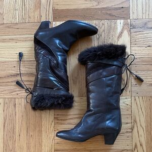 Bally (rare) Vintage Brown Boots size 6.5